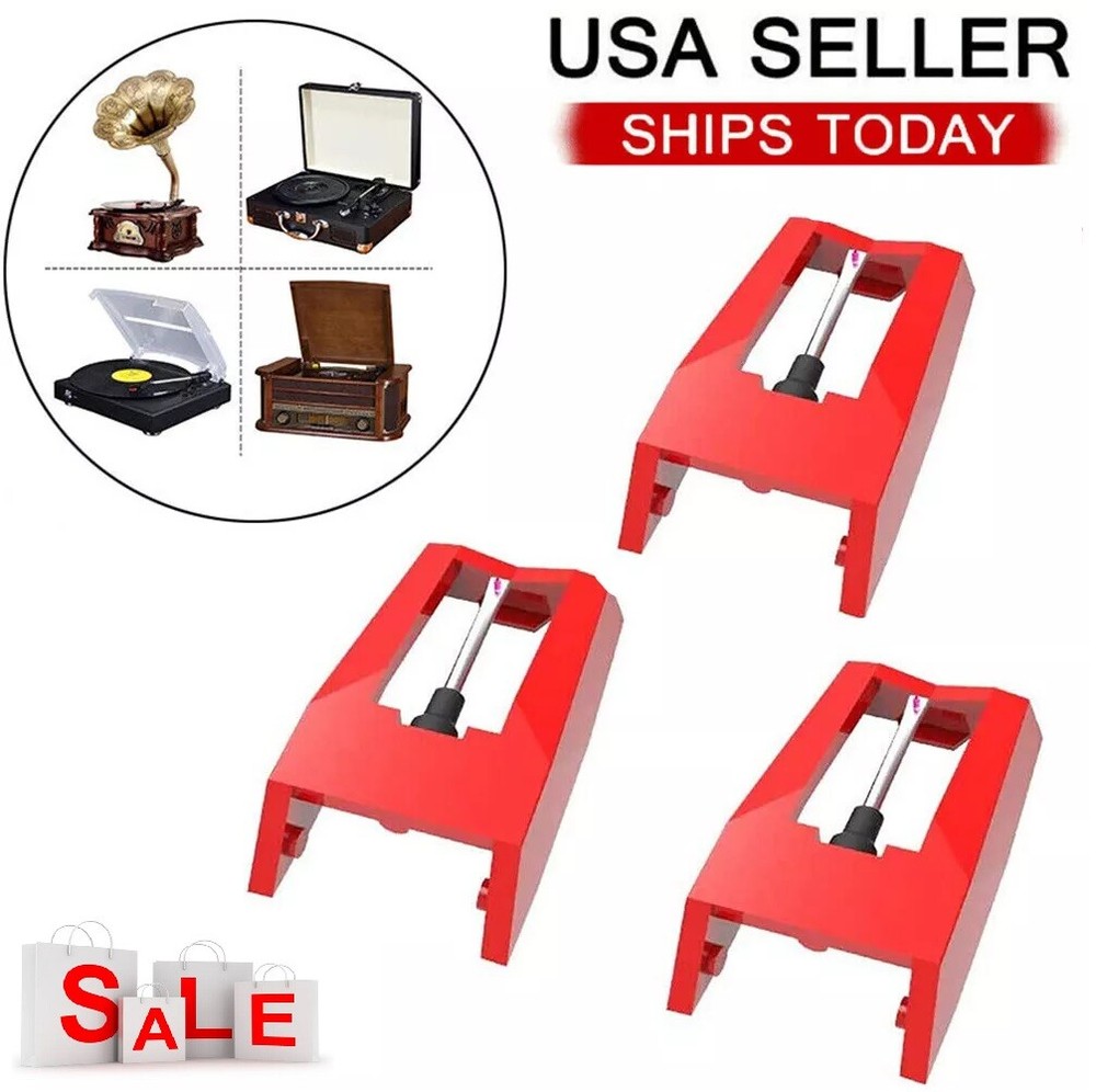 3Pcs Record Player Needle Turntable Stylus Replacement for Crosley Phonograph US