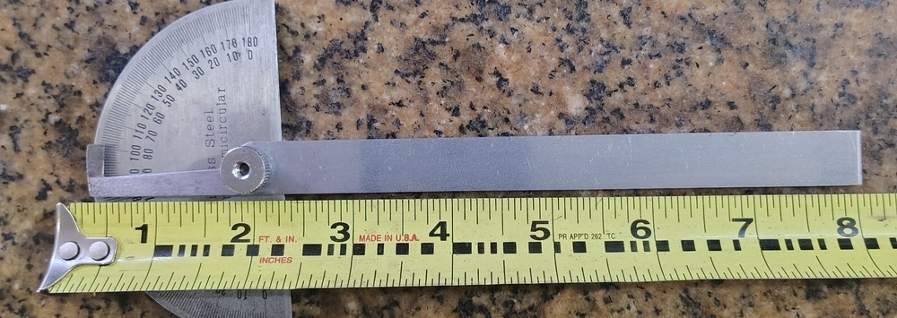 🗽STAINLESS STEEL EXCELLENT SEMICIRCULAR PROTRACTOR