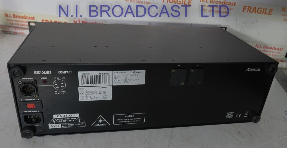 Riedel mediornet compact pro  fibre / 8x 3G / HD audio interface unit (ref 2)