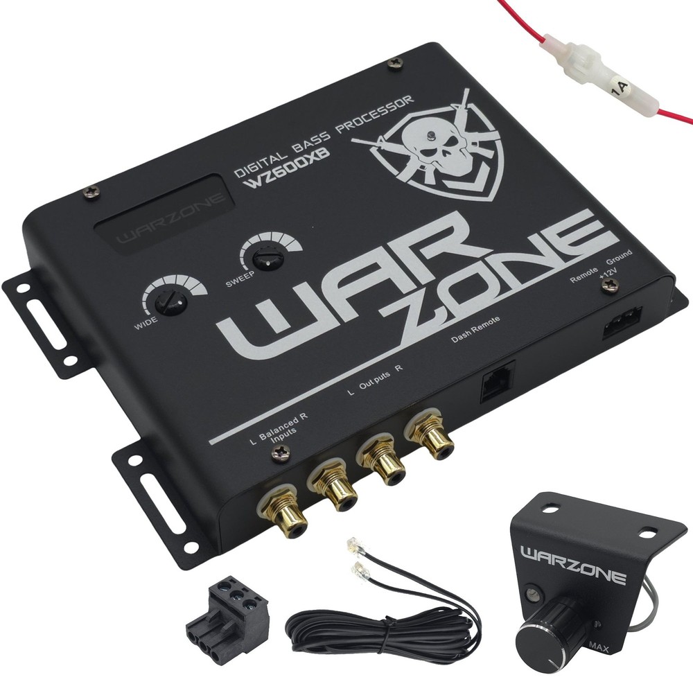 Warzone WZ600XB Digital Bass Processor with Remote Control & Subsonic Filter