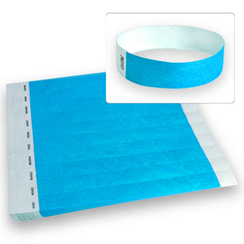 3/4inch Tyvek Wristbands 10,000 PickAColor- Bars, Clubs, Parties,Events,Security