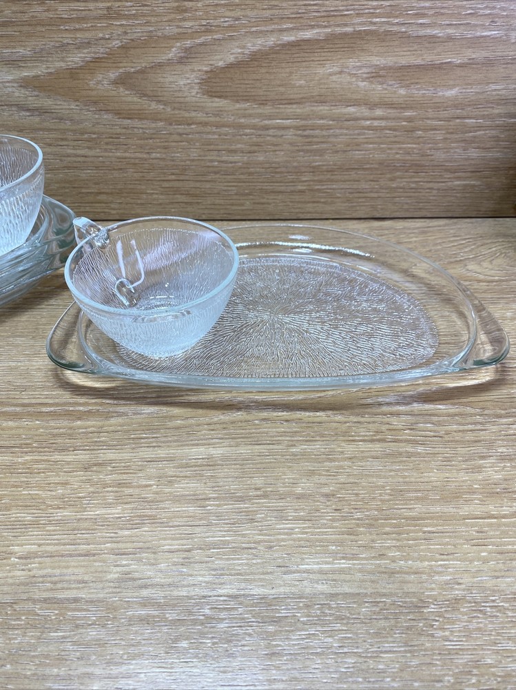 Hazelware Icelandic 8 Piece Snack Set. Complete Set Great Shape