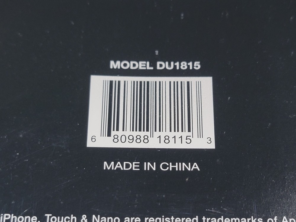 Duracell Gooseneck FM Transmitter & Charging Dock DU1815 Dockable Ipod Iphone