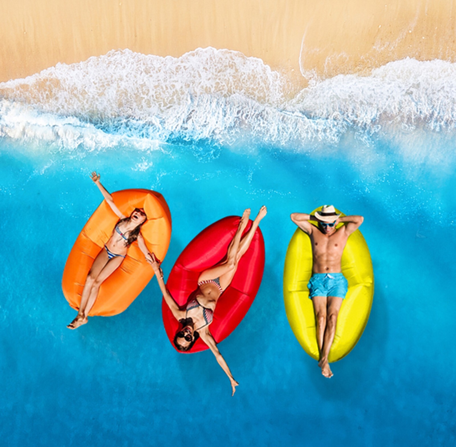 Mockins Inflatable Blow Up Lounger Outdoor Chair Bed Travel, With Bag & Pockets