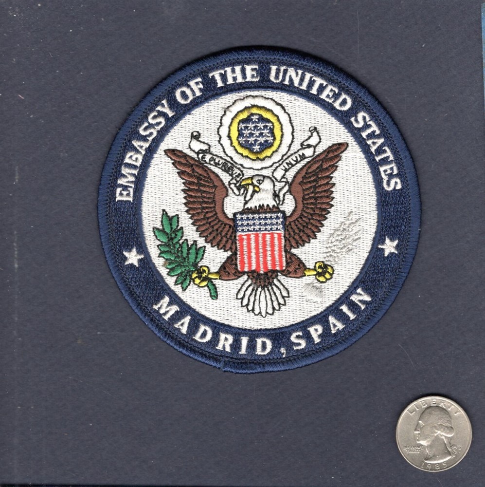 US United States Embassy MADRID Spain Patch