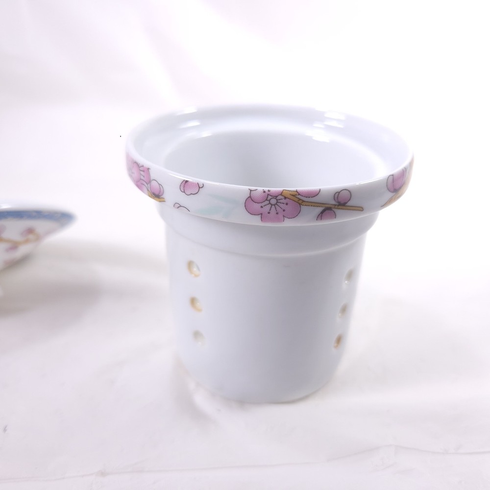 Tea Infuser Insert Only Floral Ceramic