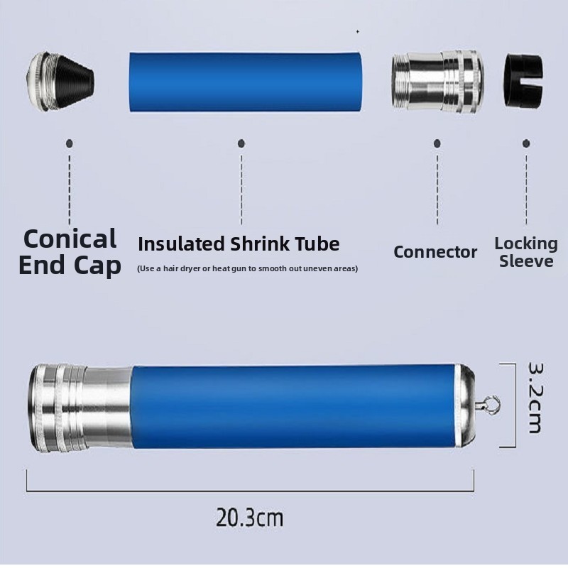 Multi Function Rod Handle 20cm Metal Construction with 5 Cardan Joints