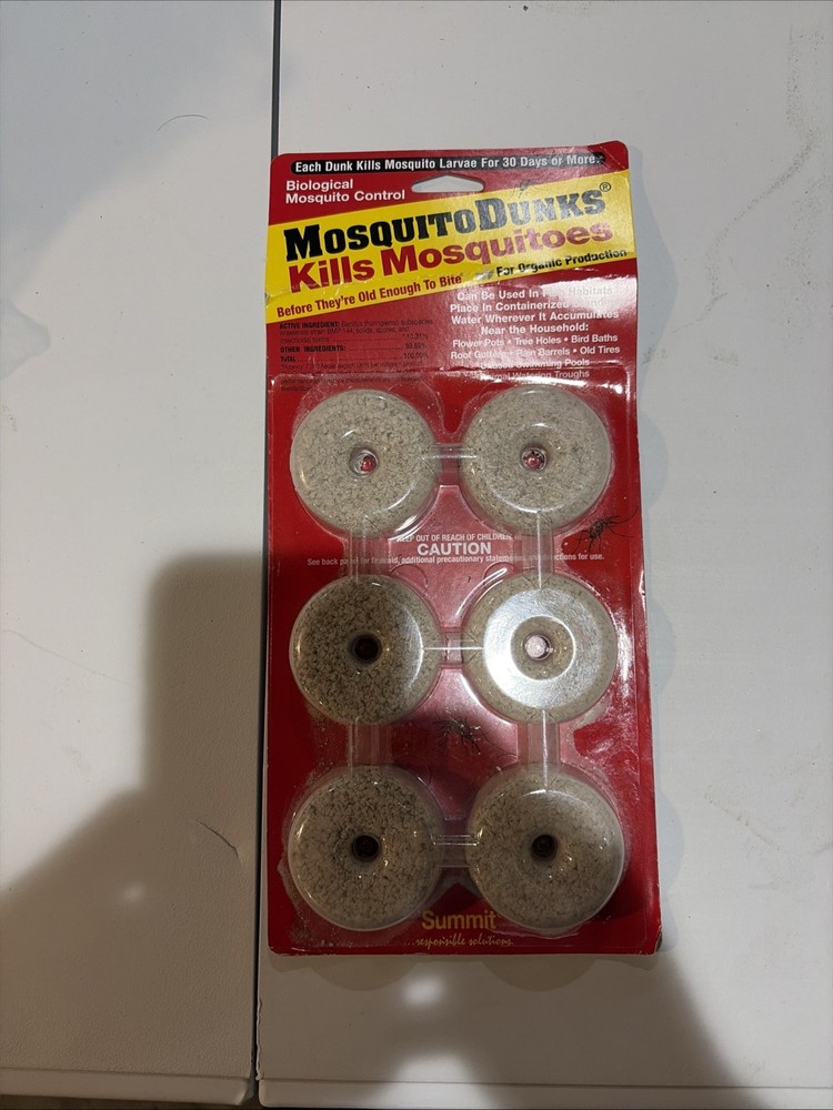 Summit Mosquito Dunks Floating Pod Kill Biologically Safe Method 6 pack