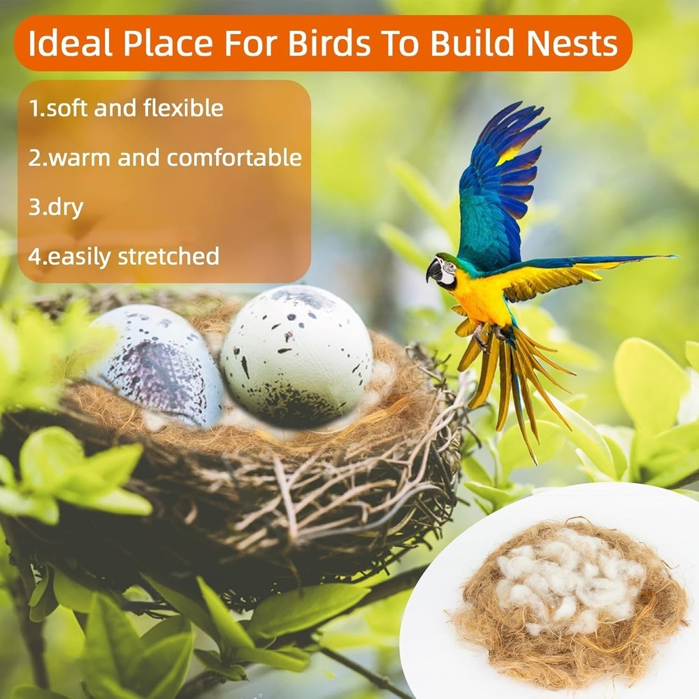 Bird Nesting Material - Bird Nests Bedding Hummingbird Nesting Material Mixin...