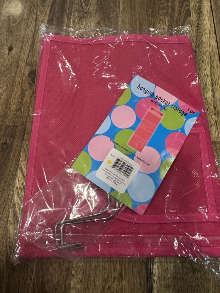 Pink Hanging Pocket Storeage
