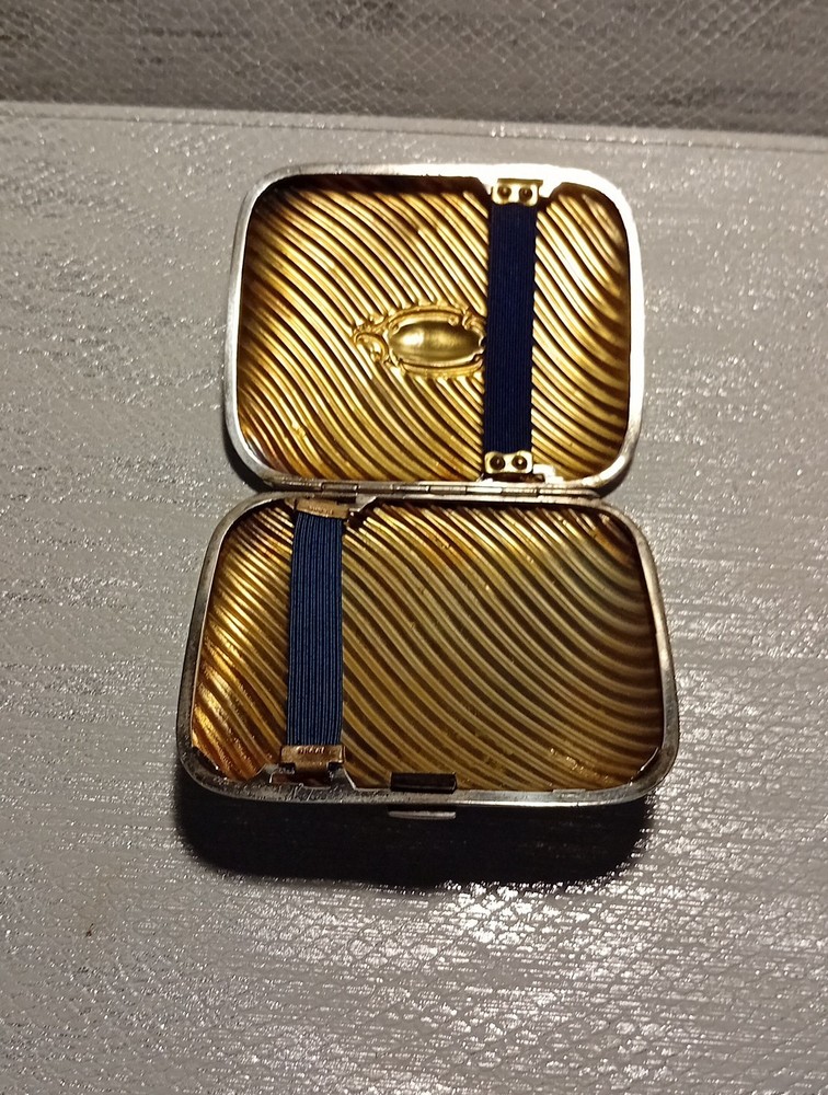 Solid Silver Victorian Cigarette Case 1880-90 Weight 72.91 Grams