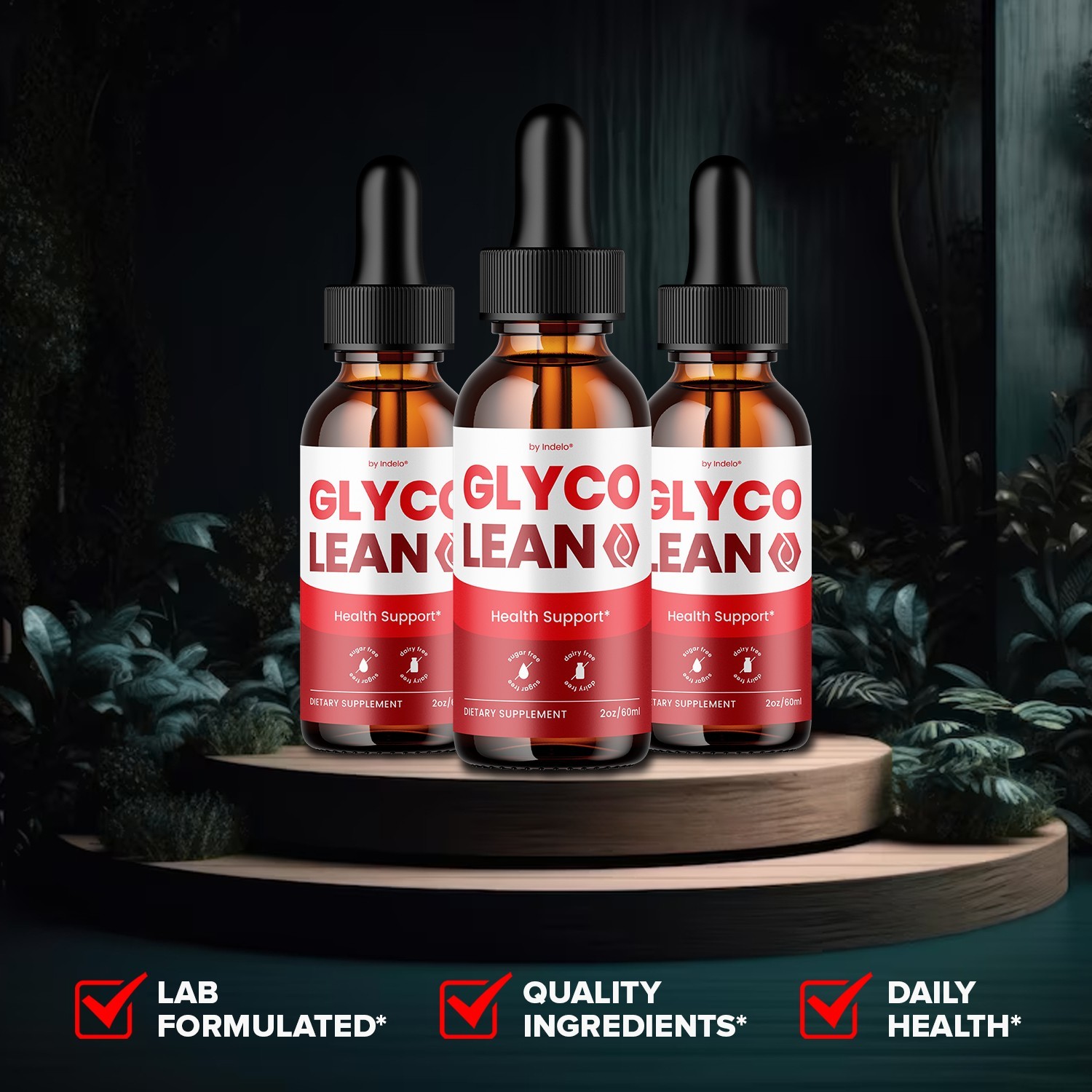 (5 Pack) Glyco Lean Liquid Drops – GlycoLean Drops Extra Strength Natural Blend