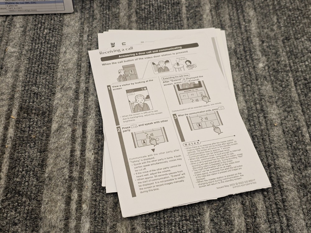 AIPHONE WL-11.E1: WL-11 Wireless Video Intercom, DECT 1.9GHz Wireless