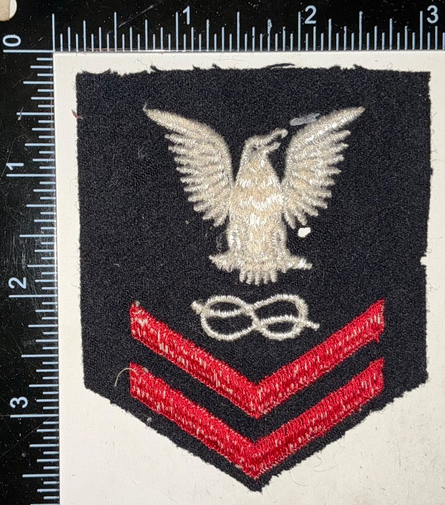 WWII USN US Navy Apprentice Petty Officer 2nd Class Rate Patch