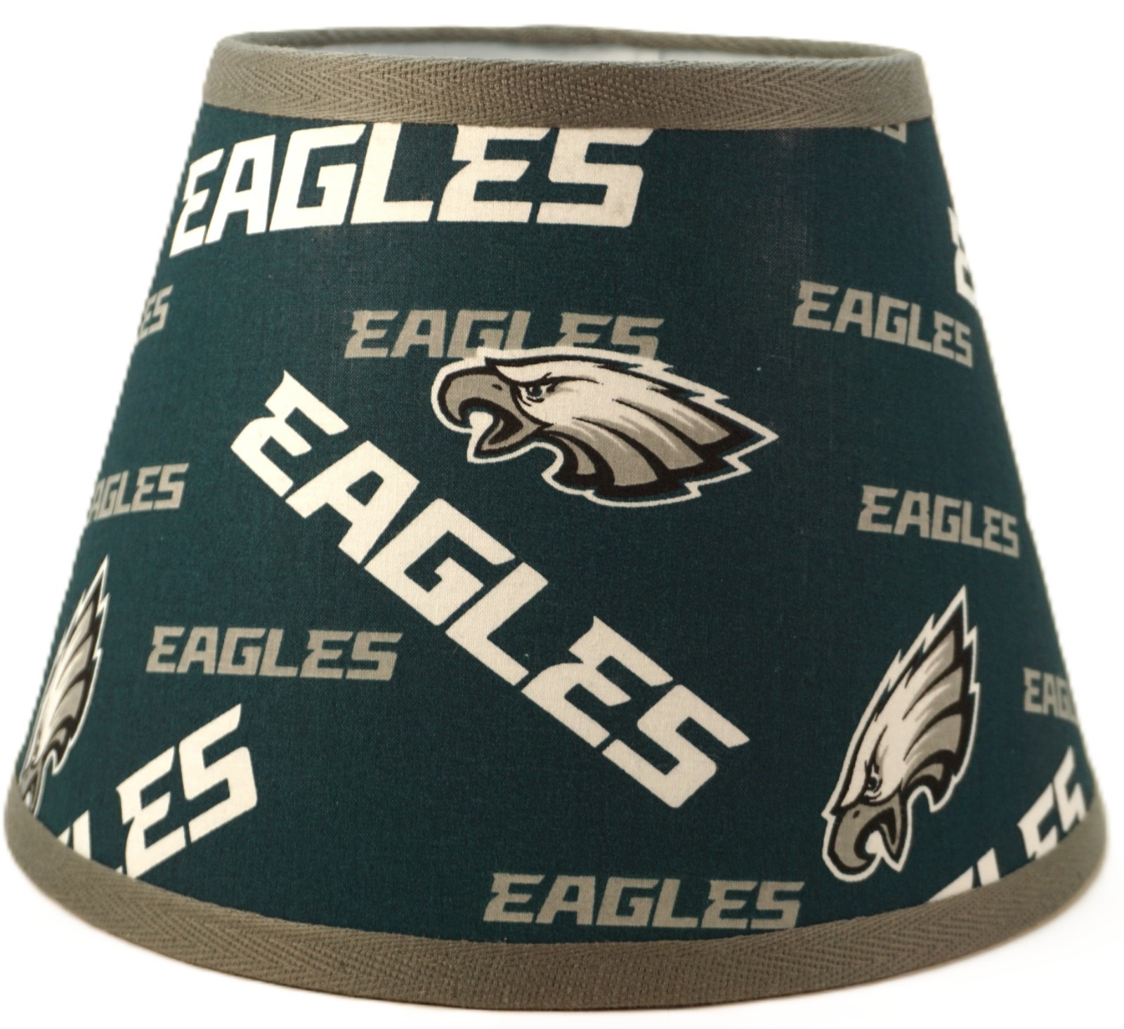 Philadelphia Eagles NFL Green Silver Logo Fabric Lamp Shade Lampshade Handmade