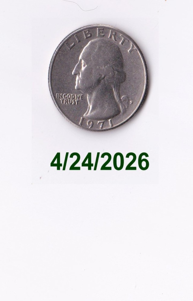 1971D WASHINGTON QUARTER SEMI-KEY!Circulated!