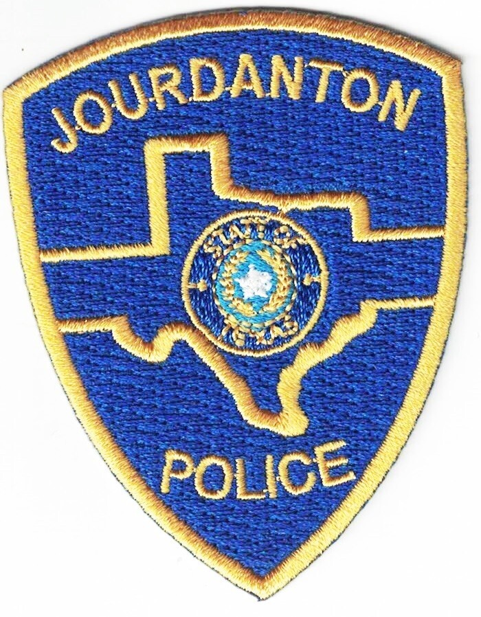 Jourdanton Police Texas hat patch (approx. 2.9 x2.2 inches)