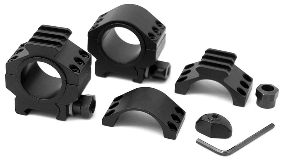 TMS TACTICAL SCOPE RINGs 30MM 1"  PICATINNY RIS SRTL