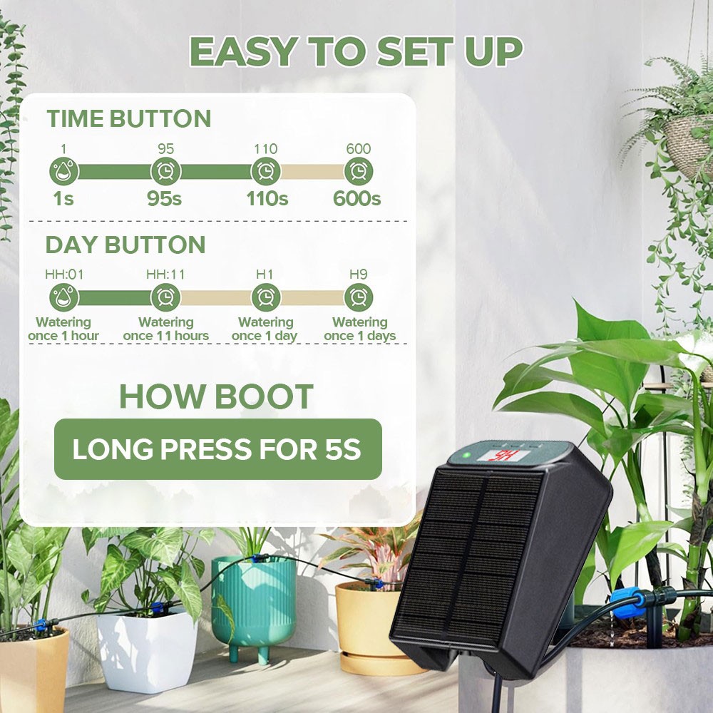 Solar Irrigation System Plant Watering Automatic Automatic System Set
