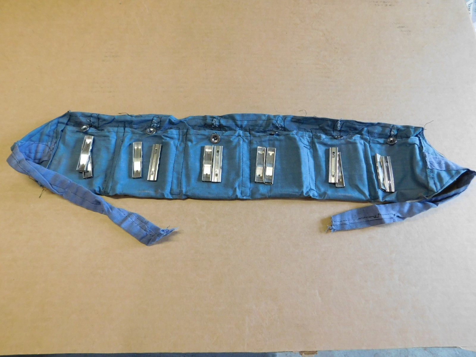 Turkish 8mm Mauser 6 Pocket Bandolier. With 12 Stripper Clips. 1940