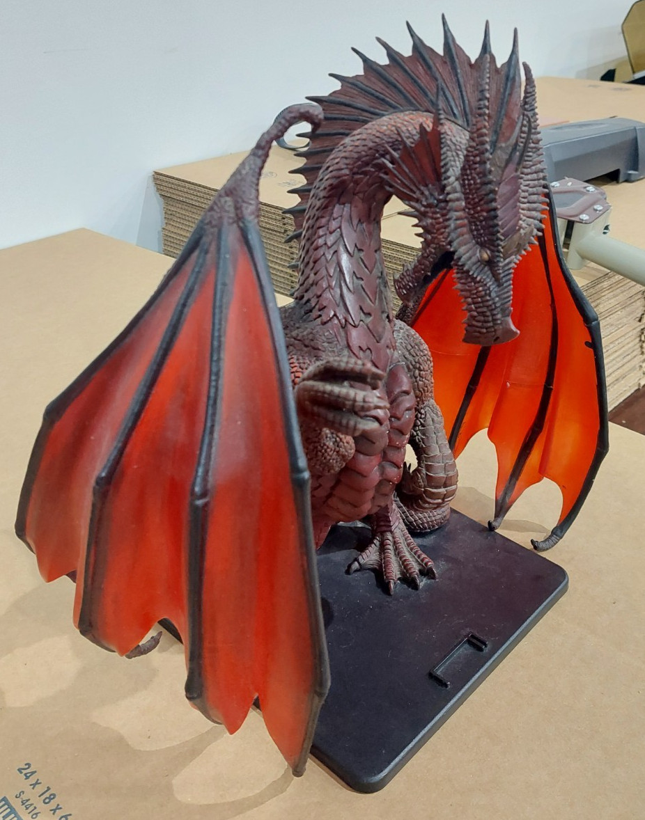 Dungeons & Dragons Icons Colossal Red Dragon Figure Limited Edition 2006 D&D