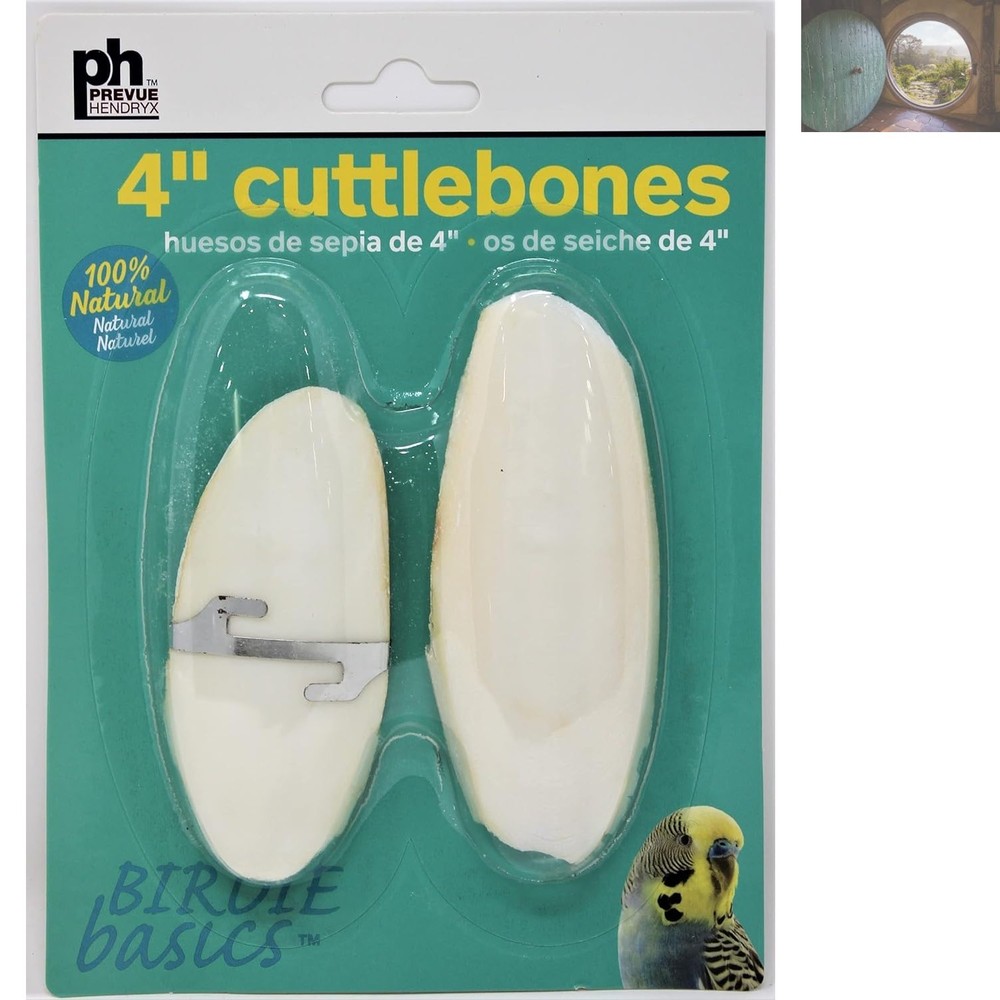 Double Cuttlebone for Birds - Natural Calcium Source, Dual-Surface Design