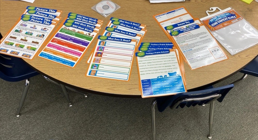 NEWLakeshore CONTEXT CUES Pack with SS CD/Write & Wipe Cards Speech Pathology/Ed