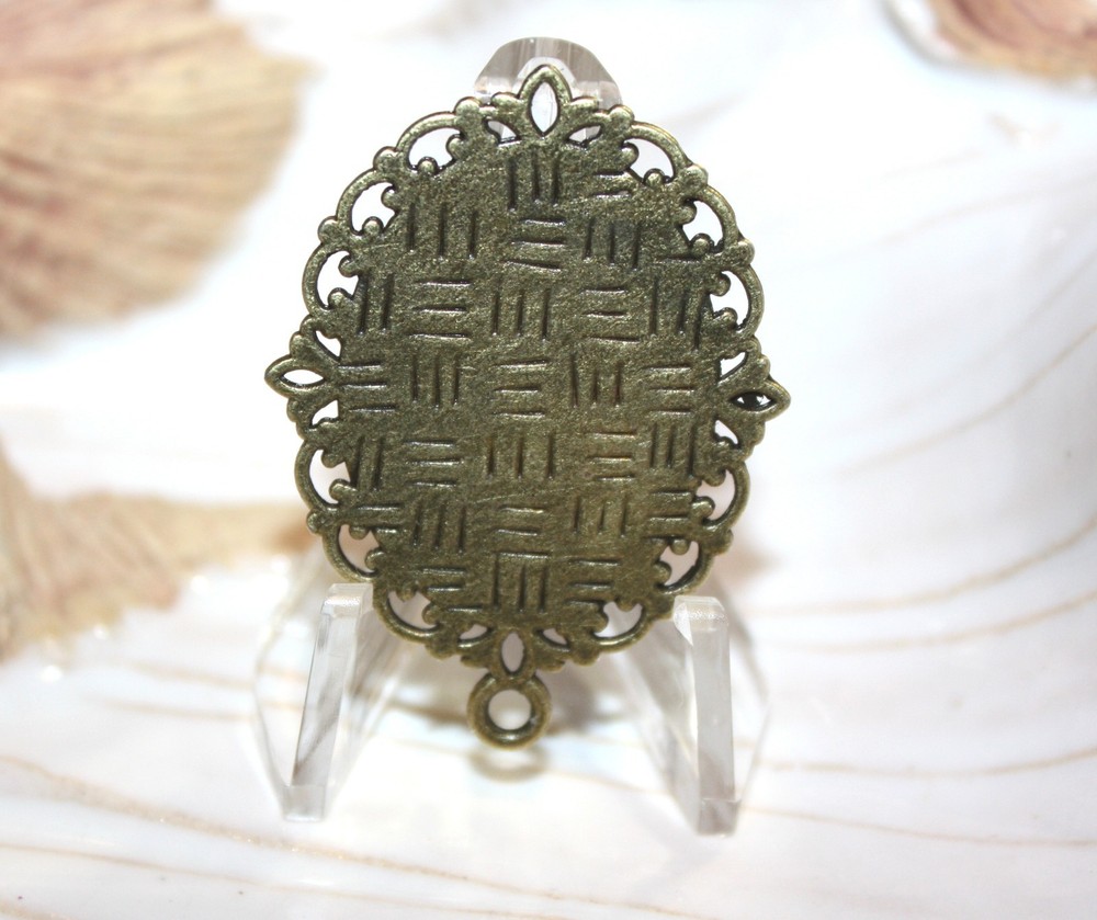 Custom Bronze Rosary Center Part/Color/ Rosary Making/Angels & the Eucharist