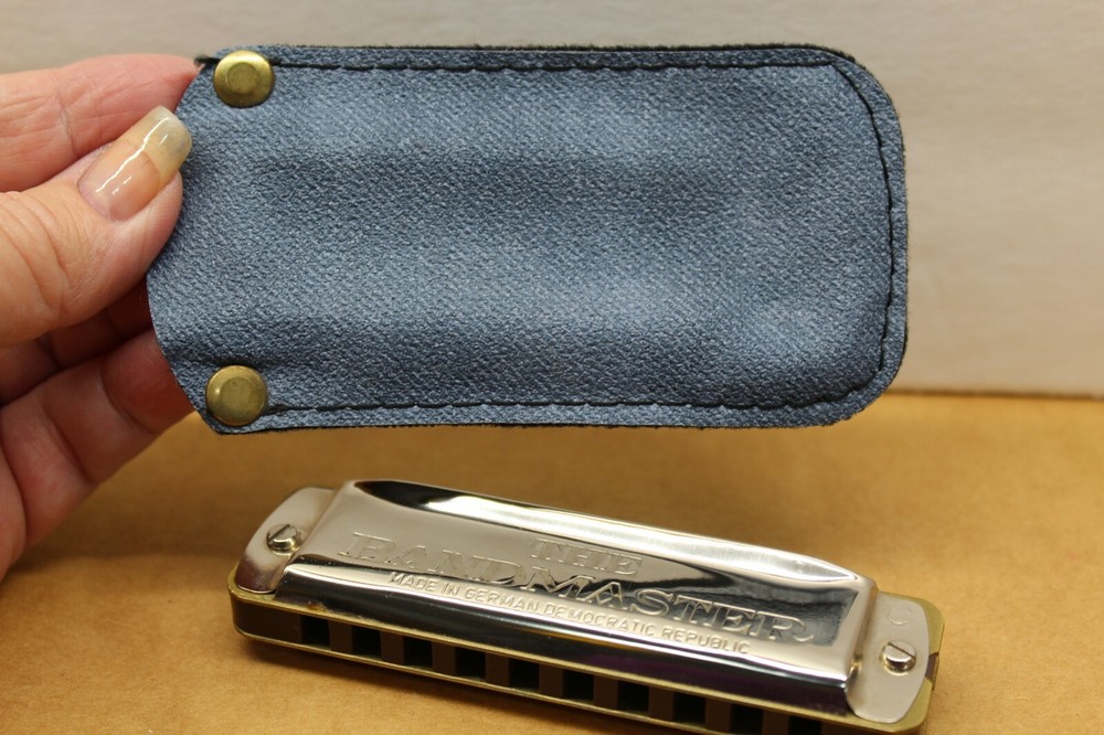 Vintage The Bandmaster Harmonica with Case Made in Germany