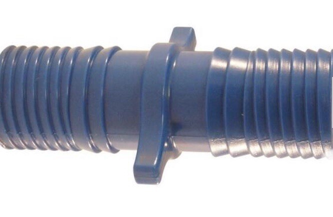 Apollo 1 in. Blue Twister Polypropylene Insert Coupling