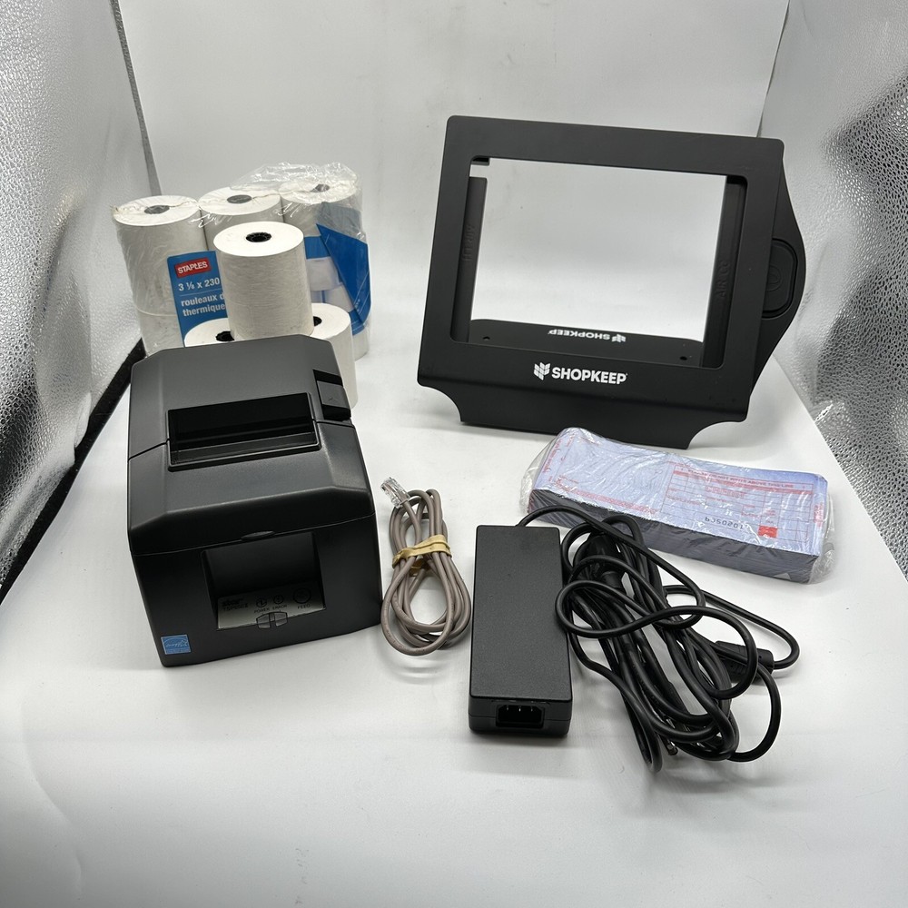 SHOPKEEP POS Station IPAD (lighting port) Holder Star TSP Receipt Printer