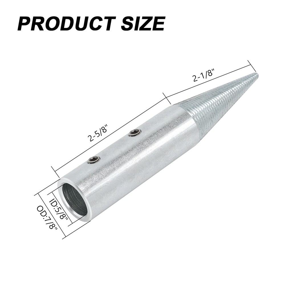 BLSGBUIDING 5/8" Spindle Tapered Threaded Adapter Left & Right Pair