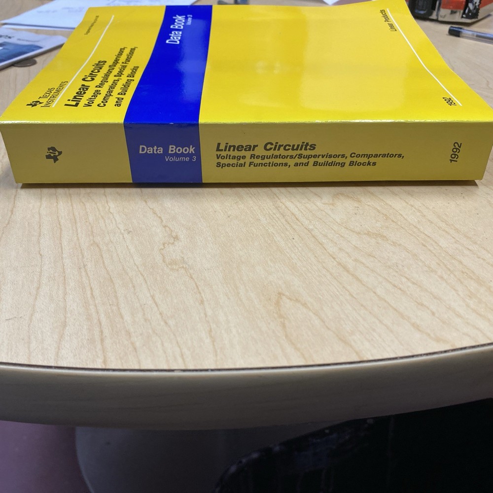 Texas Instruments Linear Circuits 1992 Data Book Volume 3. VGC.B81