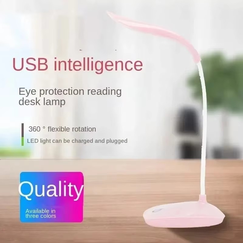 LED Desk Light Dimmable Bedside Reading Night Lamp USB Rechargeable Touch Sensor