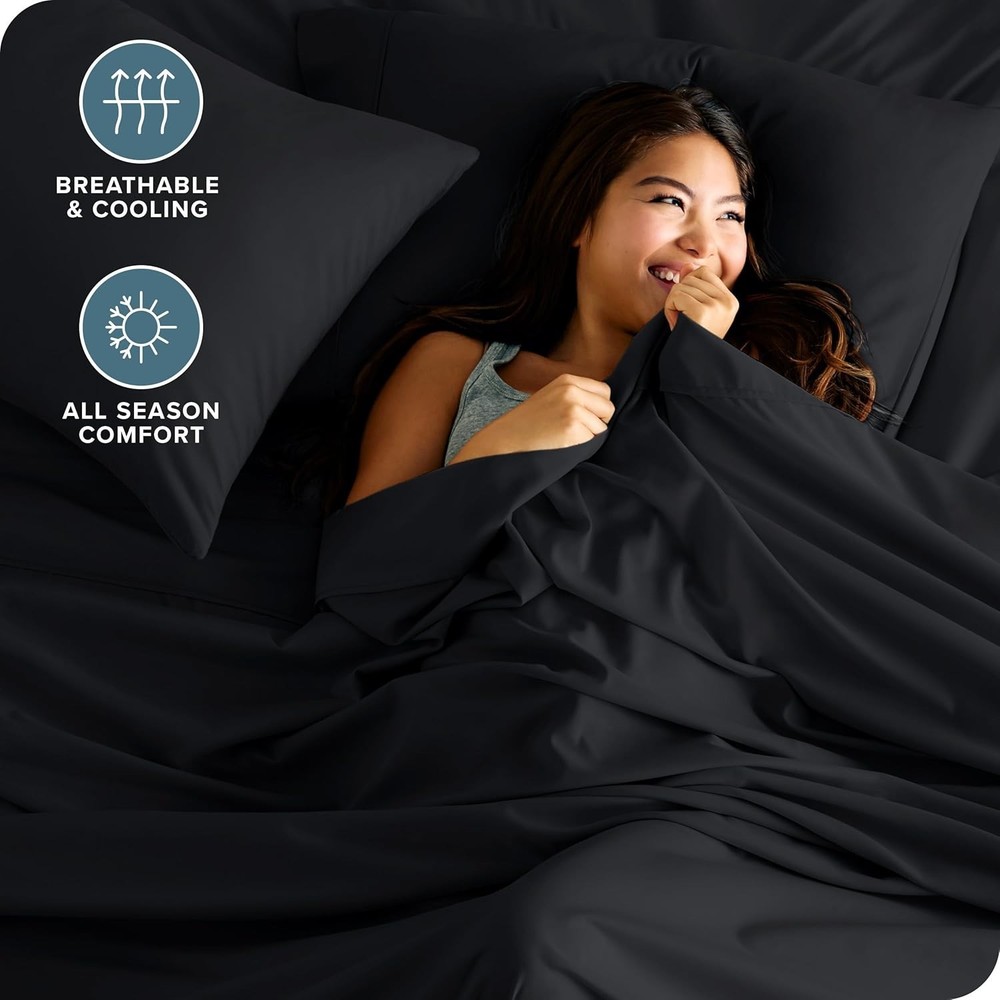 Luxury 1800 Thread Count Queen Sheet Set - Ultra-Soft Microfiber, Deep Pockets