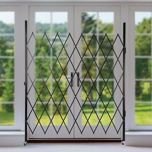 360° Rolling Barricade Gate Expanding Folding Security Gate Security Door 2.2*2m