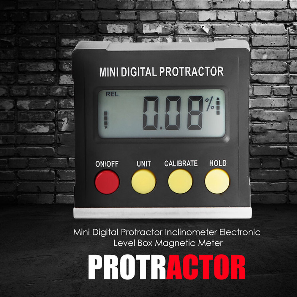 Horizontal Angle Meter Digital Protractor Inclinometer Electronic Level Box P4V5