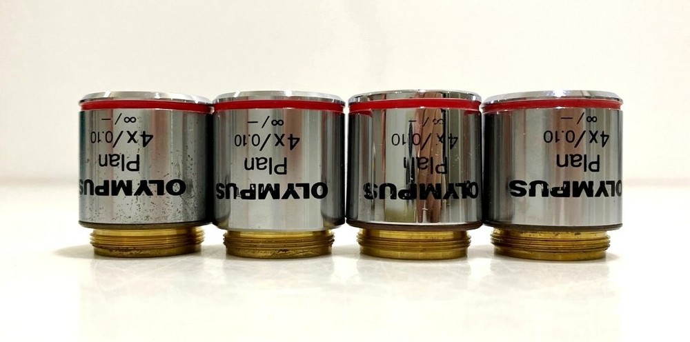 Olympus Plan 4X/0.10 Microscope Objective, DHL Shipping World Wide