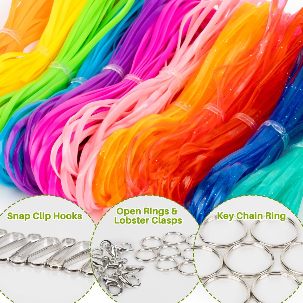 Plastic Lanyard String Kit - Lanyard Making Kit,Plastic String Lacing Cord fo...