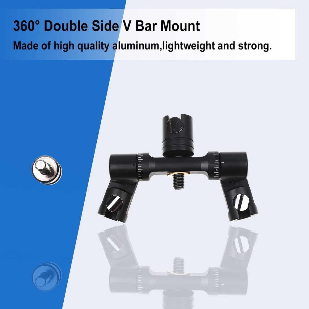Archery Bow Stabilizer Double Side Adjustable V-Bar Mount Quick Disconnect for R