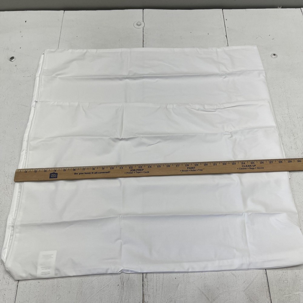 AllerEase Pillow Protector Standard 100% Cotton White Zipper Hypoallergenic 2pk