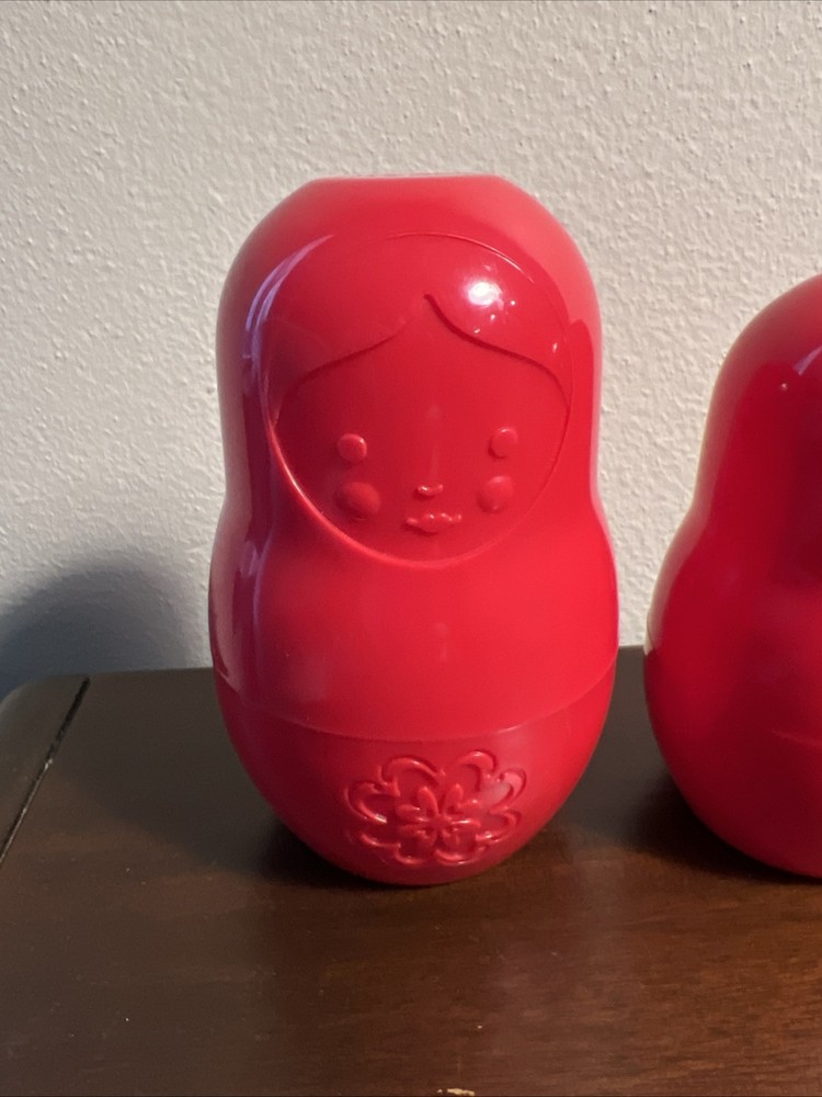 Fred Red Nesting Doll Measuring Cup Set 6pcs