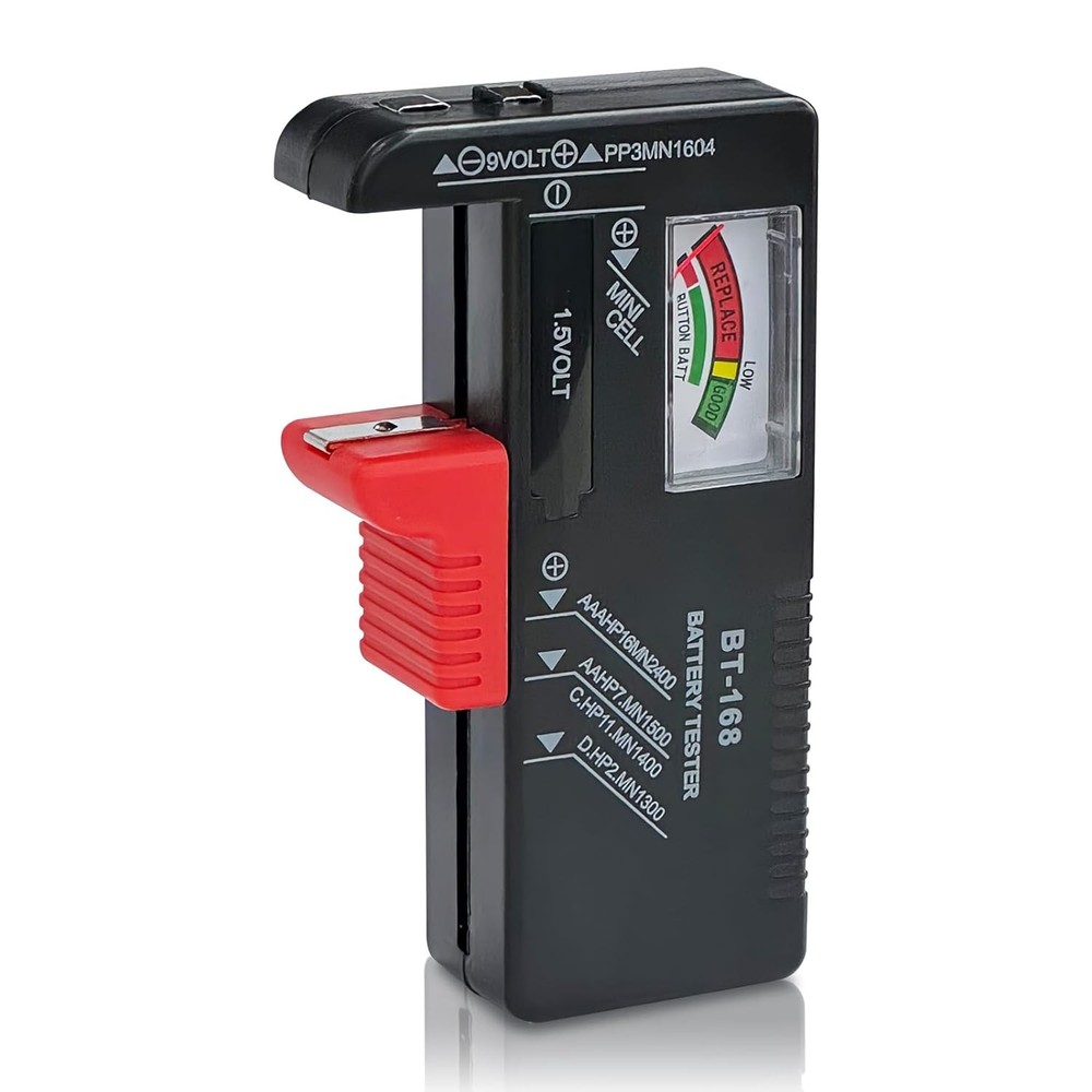 Dlyfull Battery Tester, Small Testers Universal Checker Black
