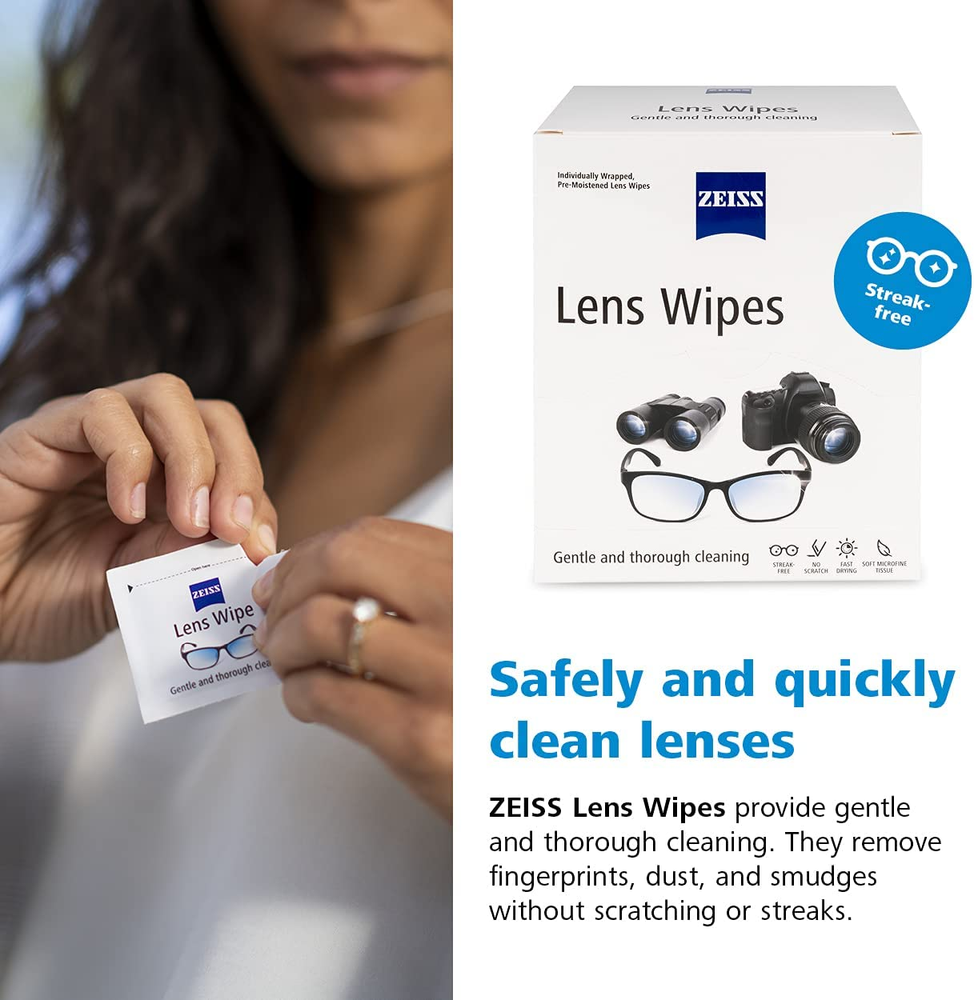 Pre-Moistened Lens Cleaning Wipes, 200 Count