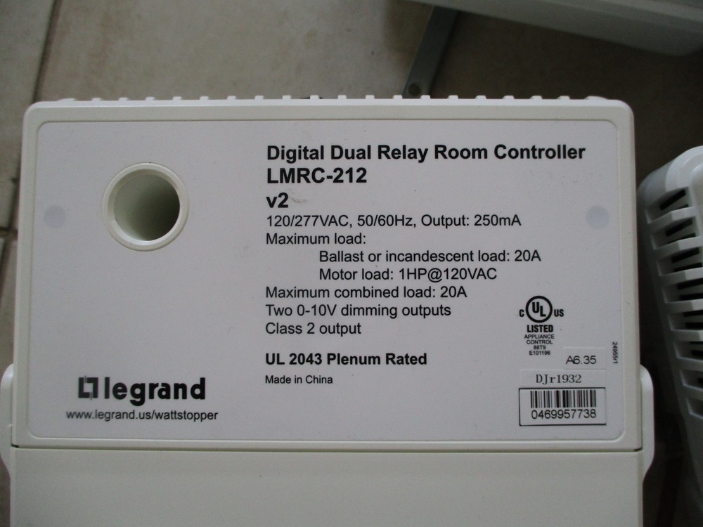 Legrand Digital dual relay room controller LMRC-212 V2 Bundle Set