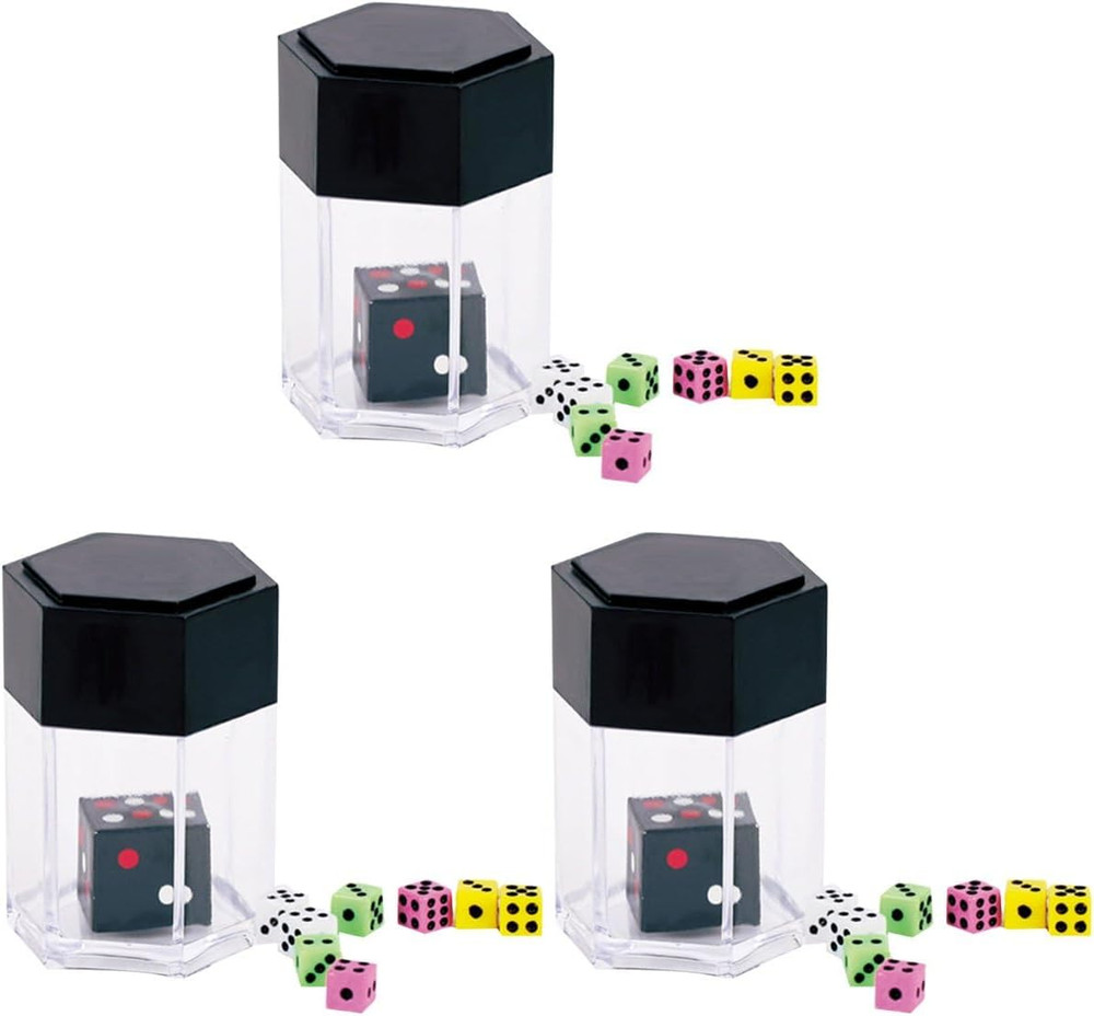 1Set Black Magic Explode Explosion Dice Easy Magic Tricks for Prop Novelty Funny