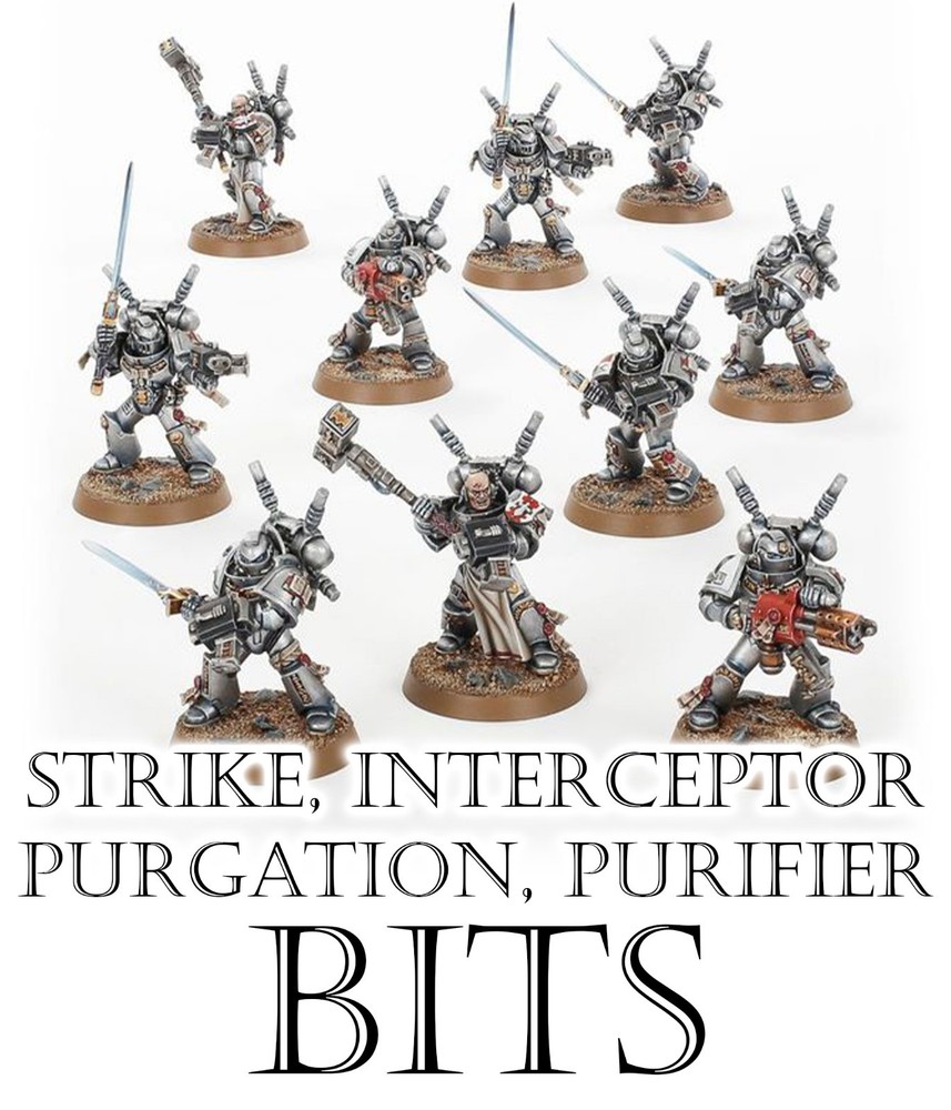 Warhammer 40k Grey Knights Bits, Space Marines, Strike Squad, Games Workshop