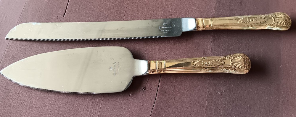 VTG Hallmark wedding cake serving set