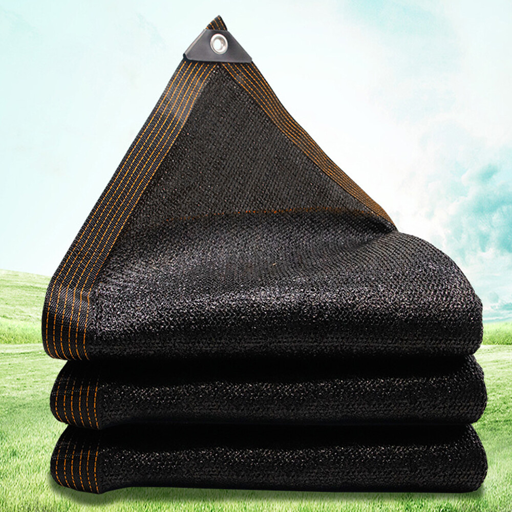 6x50FT Fence Privacy Screen Black HDPE Shade Cloth Winter Garden Patio Deck Gift