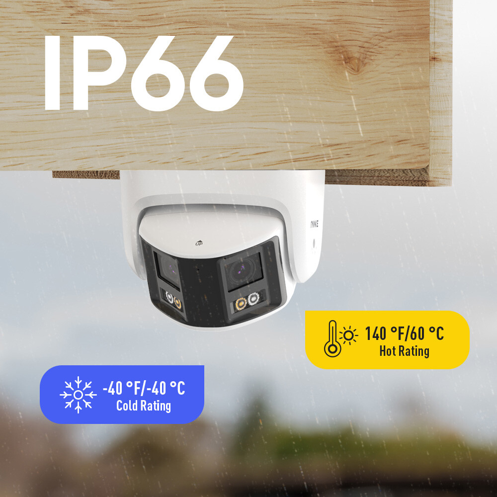 ANNKE 6MP POE Security Camera Dual Lens Outdoor Color Night Two-Way Audio FCD600